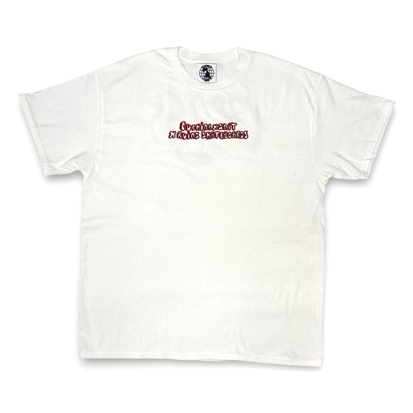CAMISETA RUINS X FUCKINGXSHIT BLANCA