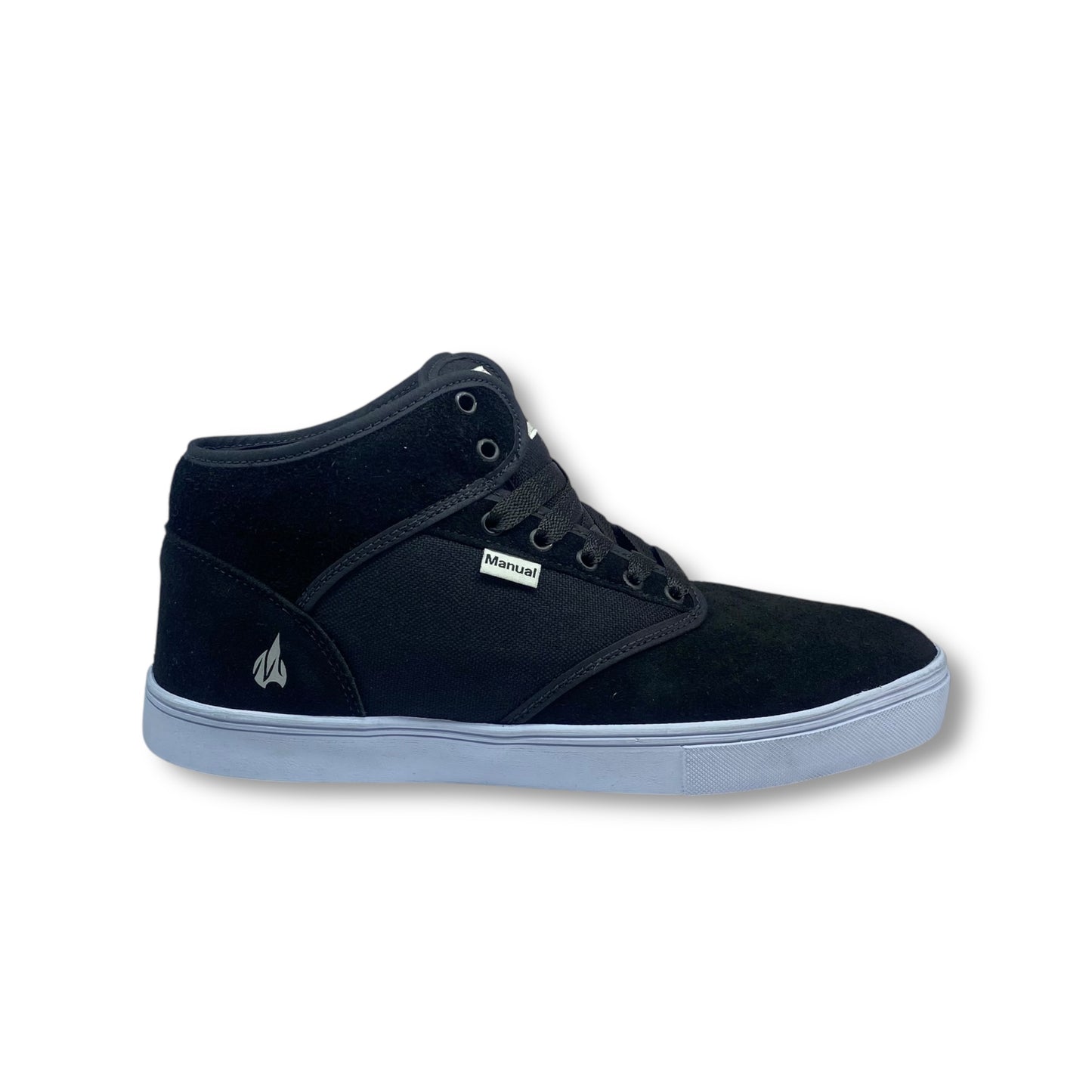 TENIS MANUAL EN BOTA NEGRO/BLANCO