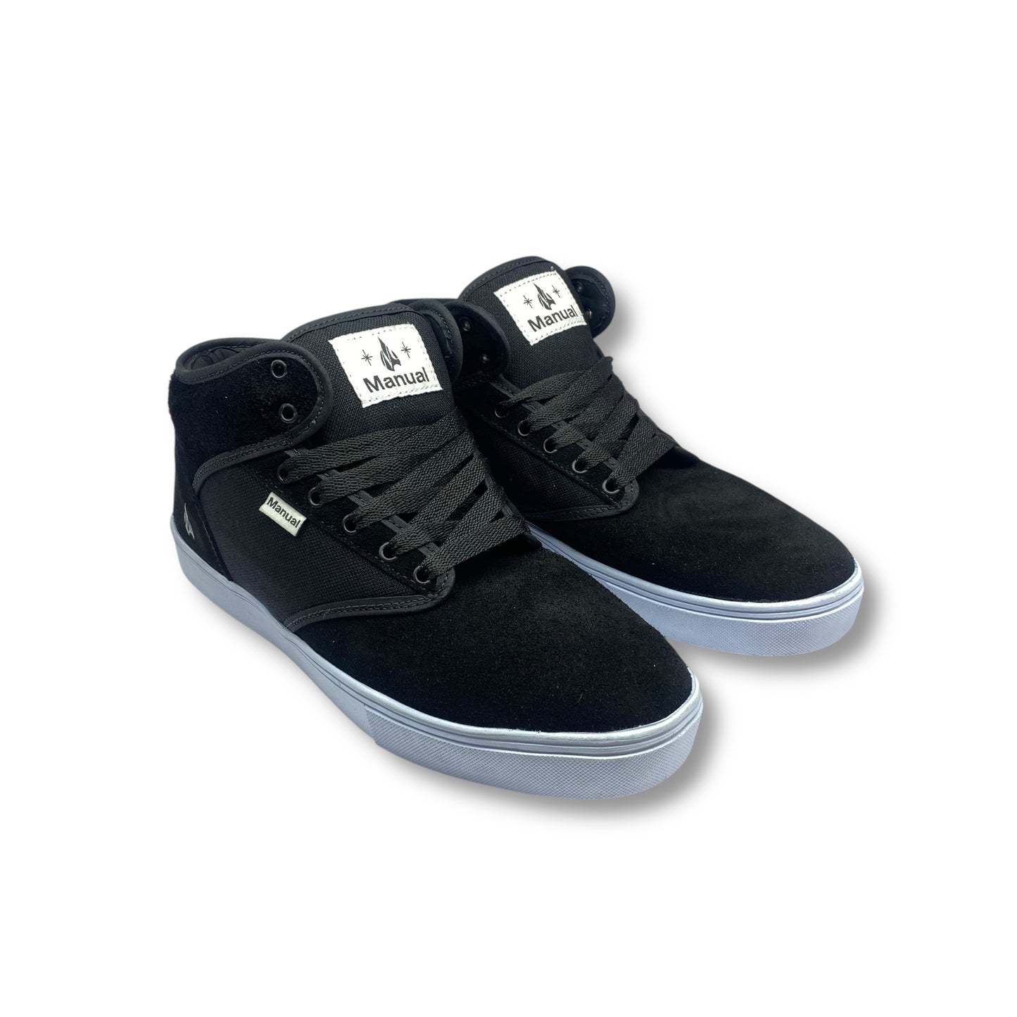 TENIS MANUAL EN BOTA NEGRO/BLANCO