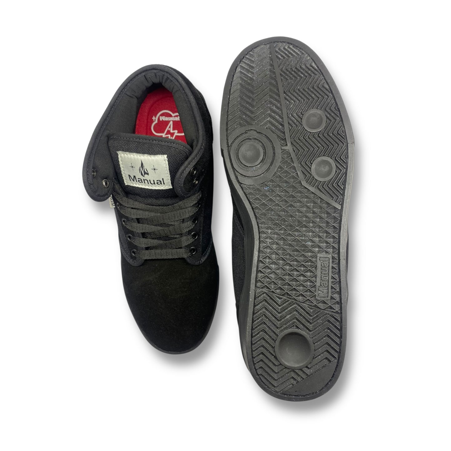 TENIS MANUAL EN BOTA TODO NEGRO