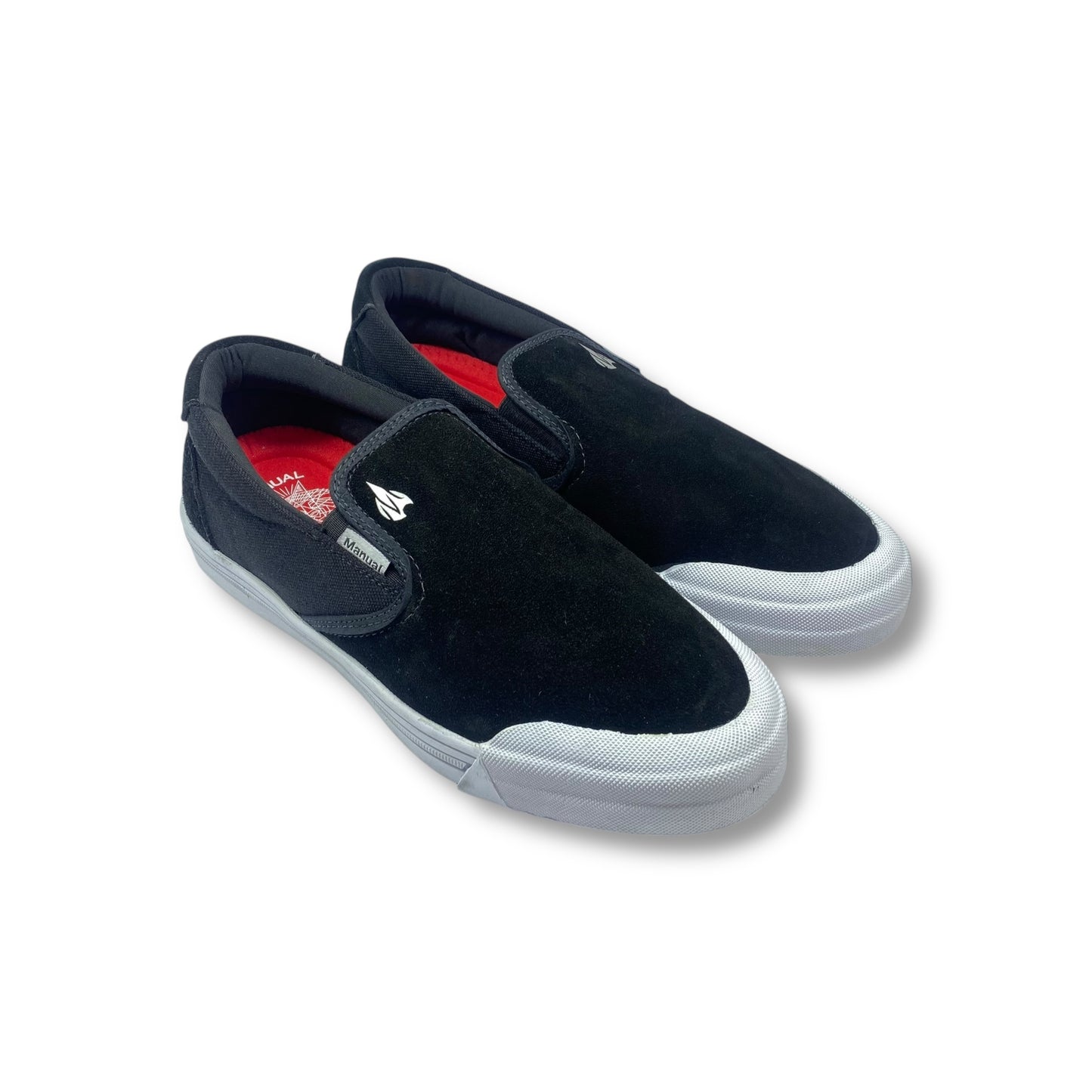 TENIS MANUAL SLIP OM GATO NEGRO/BLANCO