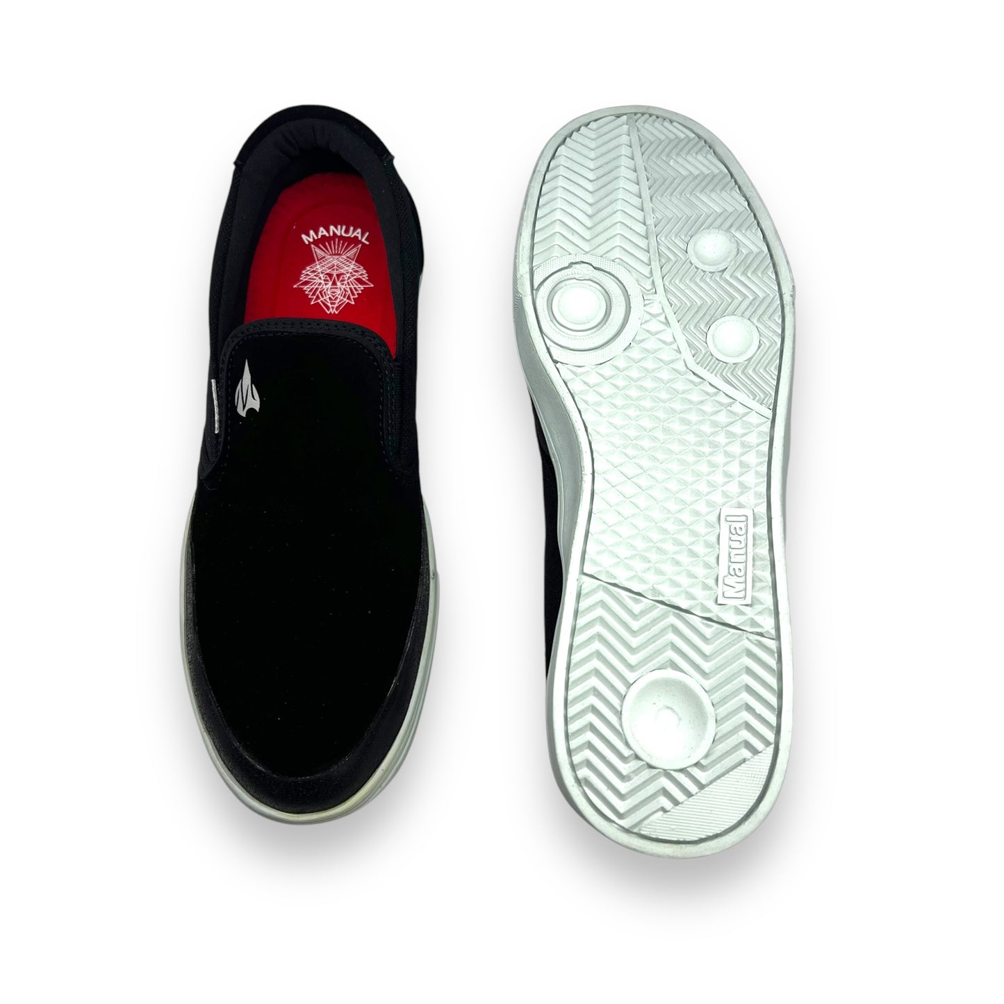 MANUAL SLIP OM PRO NEGRO SUELA BLANCA