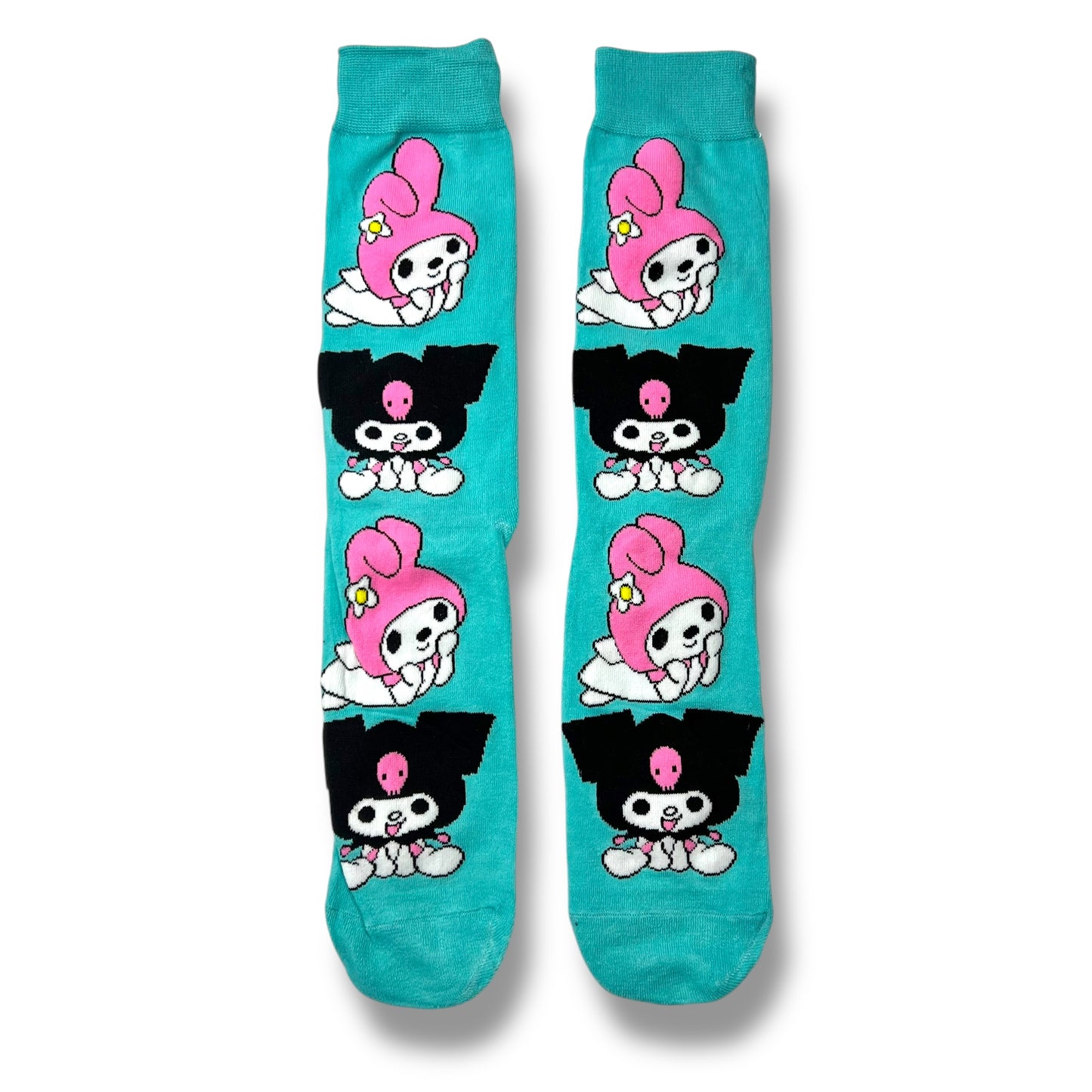 MEDIAS KUROMI AZUL PASTEL