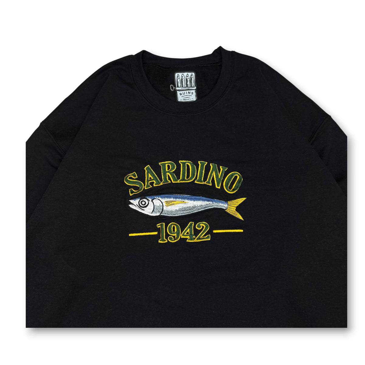 HOODIE RUINS SIN CAPOTA SARDINO