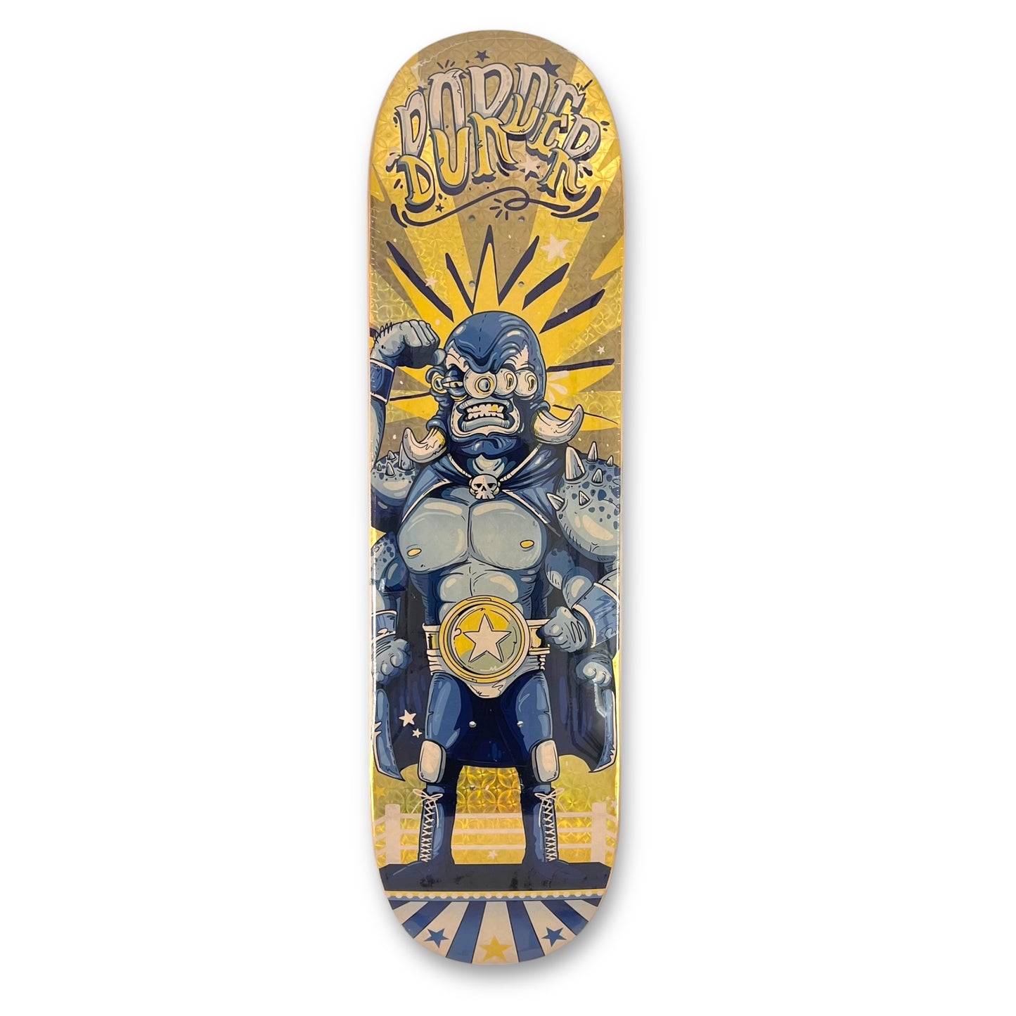 TABLA BORDER LUCHADOR DORADO