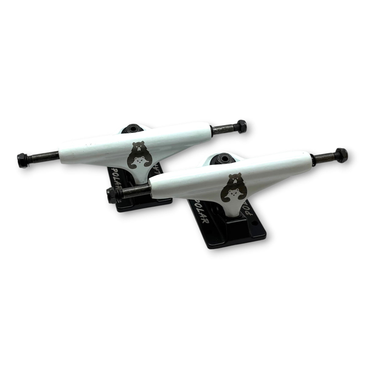TRUCKS POLAR BLANCO BASE NEGRA