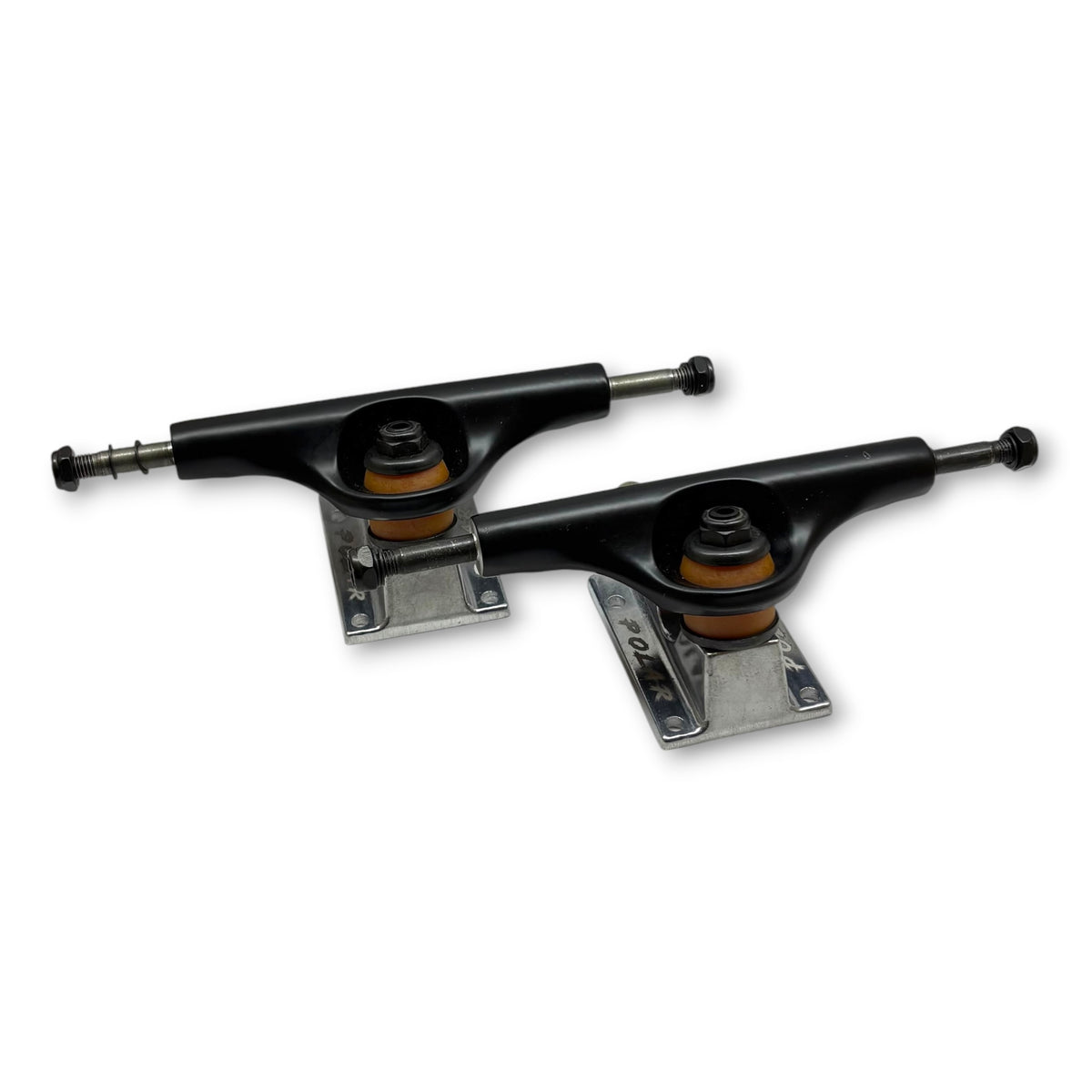 TRUCKS POLAR NEGRO BASE GRIS